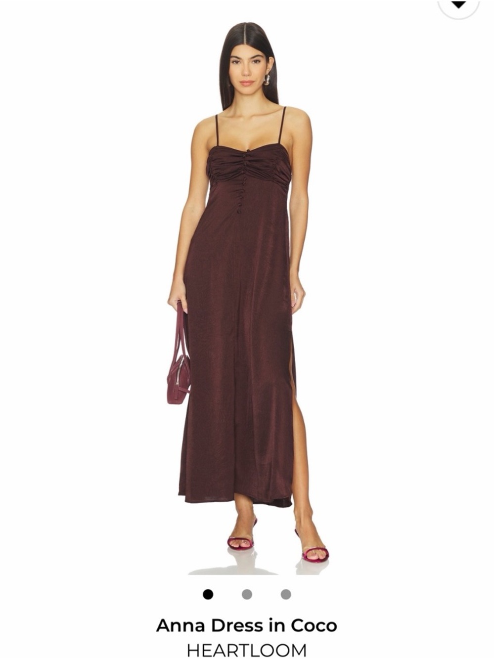 Heartloom Anna Maxi Dress in Coco Brown